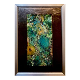 "Garden of Luminescence" Original Painting, Framed For Sale
