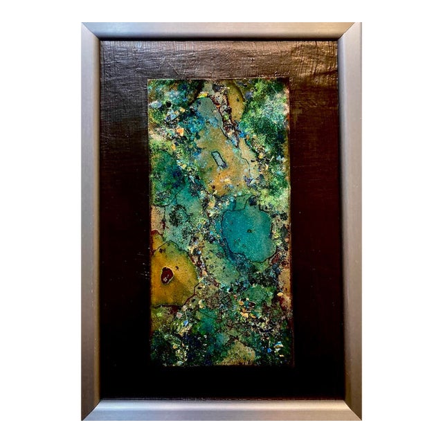 "Garden of Luminescence" Original Painting, Framed For Sale