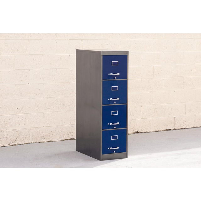1960s 4 Drawer Vertical Filing Cabinet Custom Refinished To Order