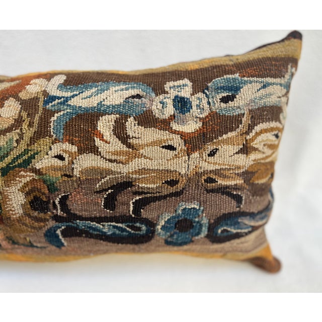 Pillow Crafted From an Exquisite 18th-Century Tapestry For Sale - Image 4 of 7