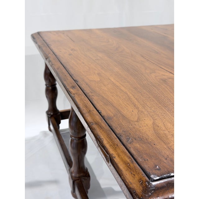 English Late 20th Century Woodland Furniture Grayson Walnut Cocktail Table For Sale - Image 3 of 7