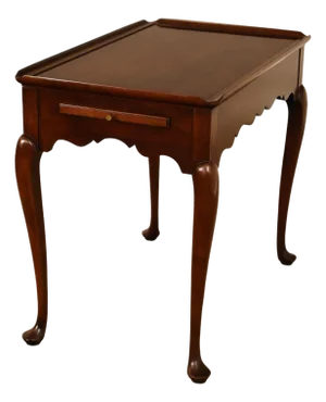 Statton Queen Anne Style Cherry Tea Table