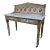 Antique Fruitwood Washstand With Carrara Marble Top and Tile Back For Sale