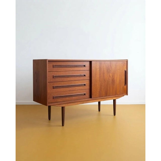 Vintage Danish 4-Drawer Sideboard, 1950s For Sale - Image 4 of 4