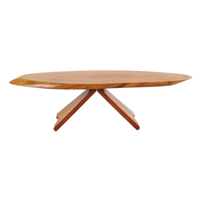 Large Organic Wood Coffee Table by George Nakashima, 1965 For Sale