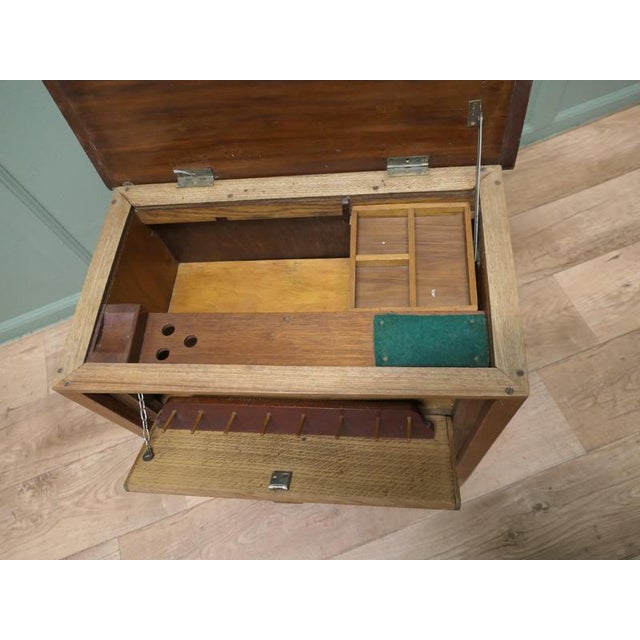 Art Deco Walnut Sewing Cabinet, 1920 For Sale - Image 4 of 7