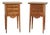 Pair of Antique American Federal Tiger Maple Stands For Sale