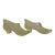Yellow Vaseline Glass Slippers For Sale