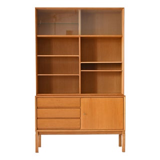 Oak Bookcase by Grabinski, 1960s For Sale