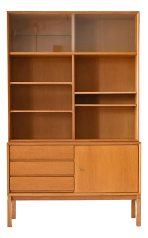 Oak Bookcase by Grabinski, 1960s
