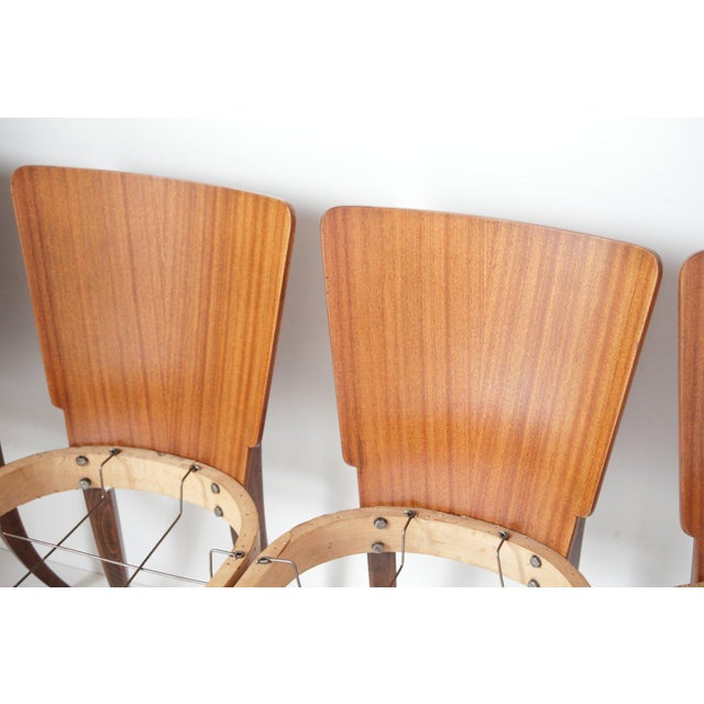 Dining Chairs by Jindrich Halabala for Up Zavody, 1950s, Set of 4 For Sale - Image 17 of 18