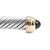 Metal David Yurman Classic Cable 5mm Silver 14k Yellow Gold Onyx Cuff Bangle Bracelet For Sale - Image 7 of 8