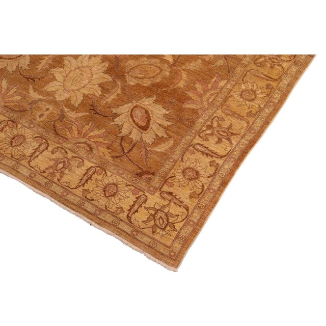 1980s Vintage Rustic Gold Wool Rug For Sale - Image 4 of 10