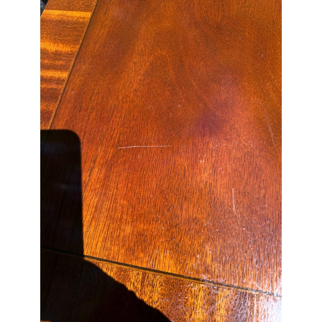 Traditional Councill Furniture Georgian Carved Banded Mahogany Console Table For Sale - Image 3 of 4