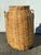 Traditional Boho Woven Wicker Flower Floor Vase Vintage Rattan Planter Jug Jar Urn For Sale - Image 3 of 10