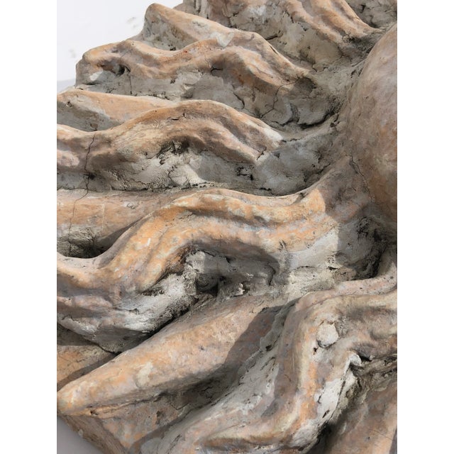 Mediterranean Vintage Majorcan Style Cast Stone Sunburst Medallion by Quatrain for Dessin Fournir For Sale - Image 3 of 9