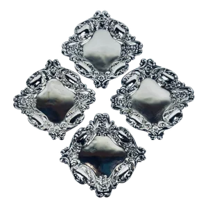 Set of Four Repoussage Silver Plated Nut/Candy Dishes-America, C. 1940’s