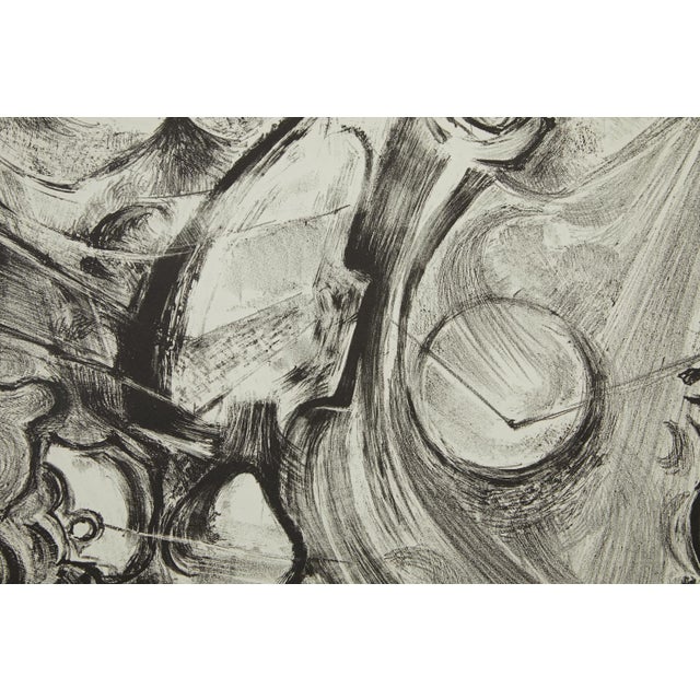 Black Mid Century Block Print #48 Revised Edition Unknown Artist 1958 on Watercolor Paper For Sale - Image 8 of 8