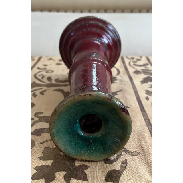 Set of Two Mid 19th Century Chinese Bamboo Form Candlestick Holders For Sale In San Francisco - Image 6 of 12