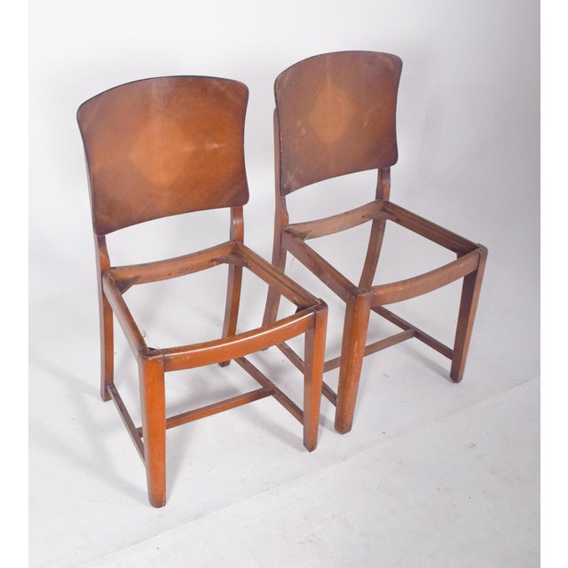 Wood Portuguese Classical Chairs, 1950s, Set of 2 For Sale - Image 7 of 8