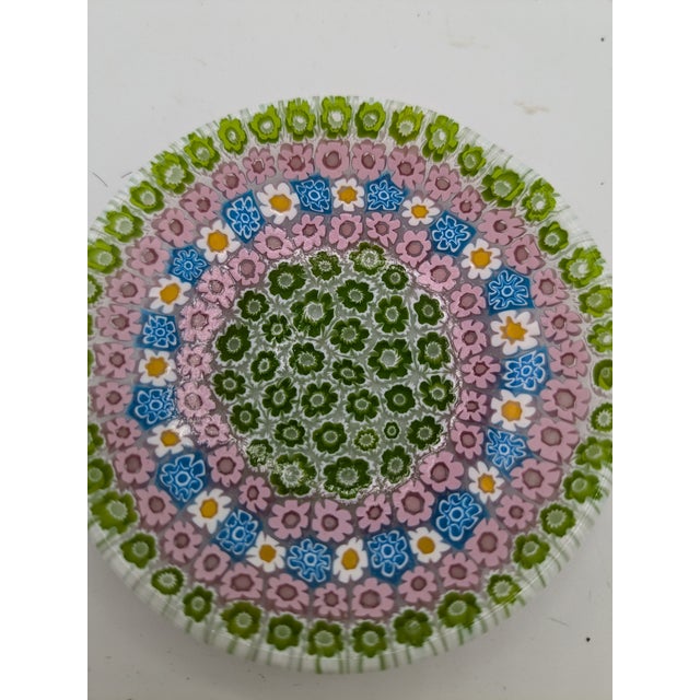 Mid 20th Century Vintage Concentric Millefiori Glass Small Dish For Sale - Image 5 of 6