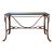 Jacques Adnet Hermes Style Iron Leather Bridle Strap Equestrian Console Table For Sale