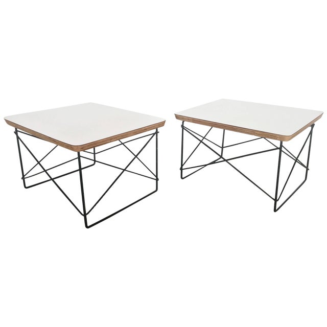 Pair Of Charles And Ray Eames Ltr Table By Herman Miller Chairish