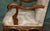 Antique French Walnut Armchair with Silk Damask Upholstery, 1880s For Sale - Image 14 of 17