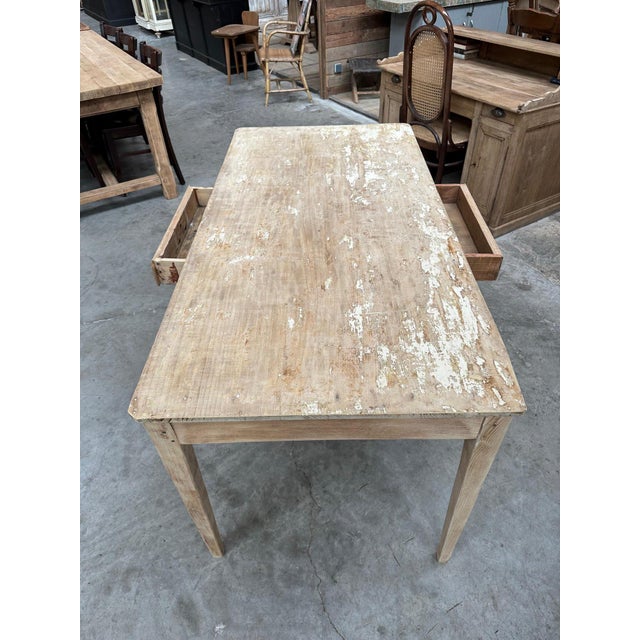 Wood Country Table with Spindle Legs For Sale - Image 7 of 12