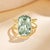 Kai Fine Jewelry Kai Reflection Natural 9.50ctw Prasiolite Double Band Twist Ring in 14k Gold (All Sizes Available) For Sale - Image 4 of 8