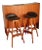 Boomerang Bar and Stools in Teak by Erik Buch for Dyrlund, Denmark, 1960s, Set of 3 For Sale