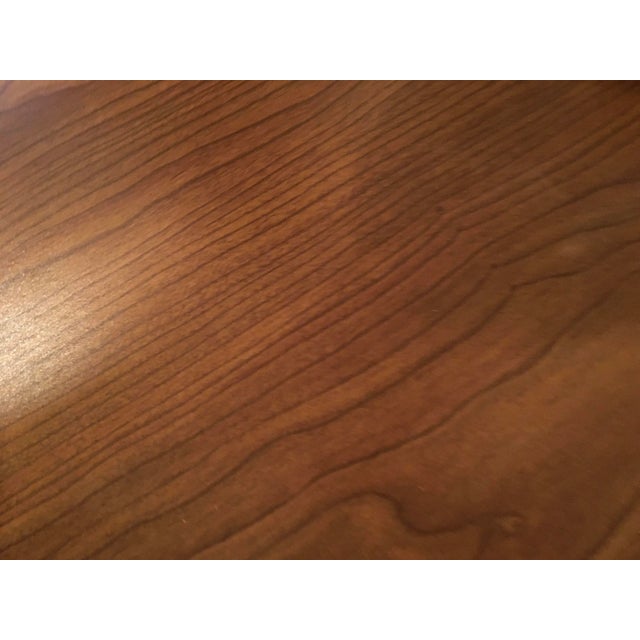 Shelby Williams Shelby Williams 1960’s French Provincial-Style Breakfast Nook Square-Top Table and 3 Cane-Back Chairs - Set of 4 For Sale - Image 4 of 11