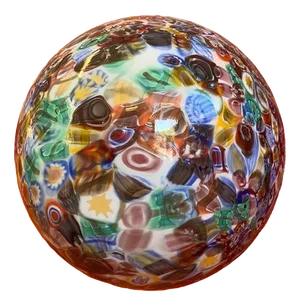 Contemporany Murrine Sphere Lamp in Murano Style Glass from Simoeng