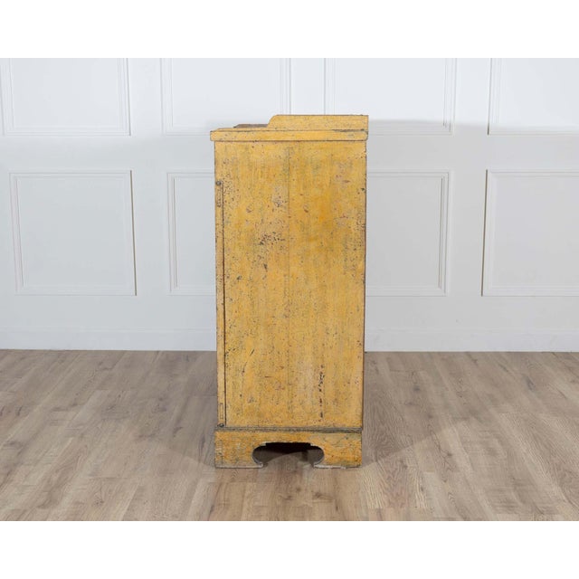 Swedish Gustavian Period Buffet in Original Yellow Paint, Late 18th Century For Sale - Image 4 of 12