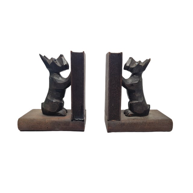 Vintage Figurative Wooden Bookends, 1950s, Set of 2 For Sale - Image 6 of 6