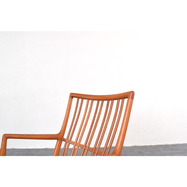 Wood Oak Ml33 Rocking Chair by Hans J. Wegner for A/S Mikael Laursen, 1950s For Sale - Image 7 of 18