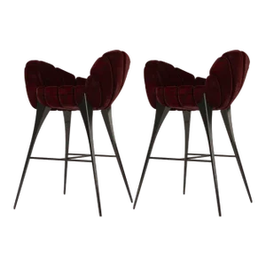 Set of Amasunzu Bar Stools by Alma De Luce