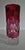 Vintage Clear Crystal Vase Bohemian Ruby Cut Cylinder Etched Silver Overlay For Sale - Image 12 of 15