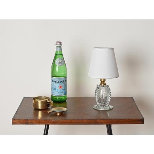 Spectacular and unique pair of floral table lamps entirely made of mouth-blown murano glass and brass. These incredibly...