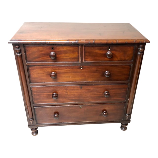 1850's Antique Victorian Chest of Drawers Chairish