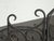 Vintage Black Fireplace Screen W Mesh Backing & Leaf Decor - French Country For Sale - Image 9 of 17