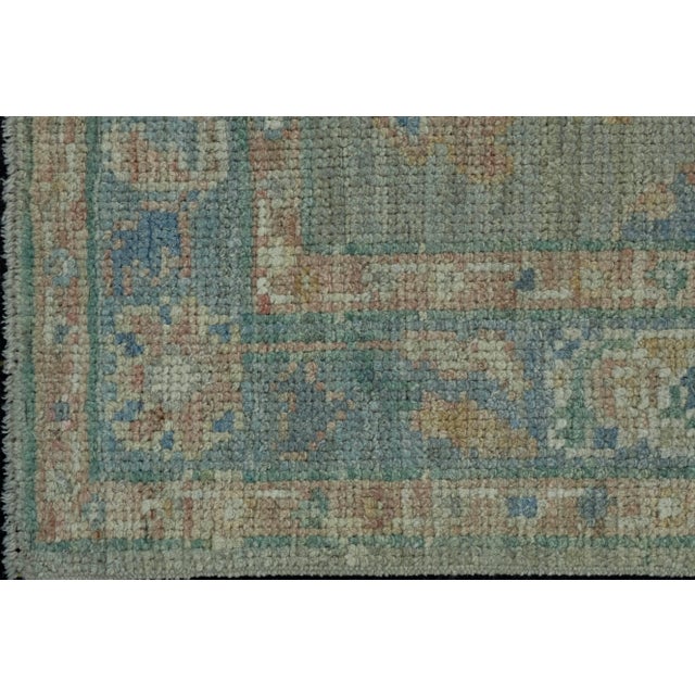 Turkish Turkish Oushak Rug 1'11" x 3'3" #17540 For Sale - Image 3 of 8