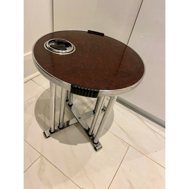 Art Deco Smoking Stand With Removable Ashtray For Sale - Image 12 of 12