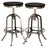 2010s Vintage Rh Chrome & Wood Bar Stool, Pair For Sale - Image 5 of 11
