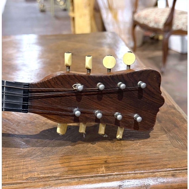 Early 20th Century French Spruce and Rosewood Eight-String Bowl-Back ...