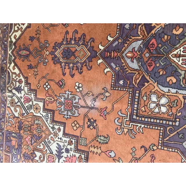 Large Vintage European Heriz Style Rug For Sale - Image 15 of 18