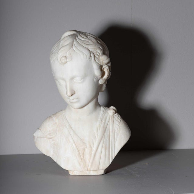 Late 19th Century Bust of John the Baptist as Child in the manner of Karl Storck For Sale - Image 10 of 18