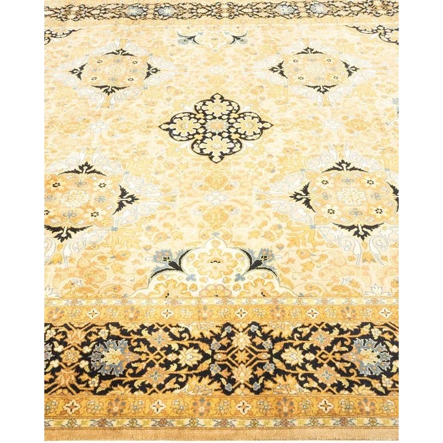 Solo Rugs Mogul, One-of-a-Kind Hand-Knotted Area Rug in Yellow, 6' 1" x 13' 1" For Sale - Image 4 of 8