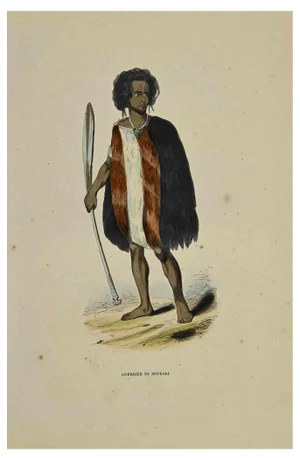 Auguste Wahlen, Guerrier de Souraki, Lithograph, 1844