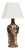 Bodil Marie Nielsen, Large Brutalist Table Lamp, Brown Stoneware, Denmark, 1960s For Sale